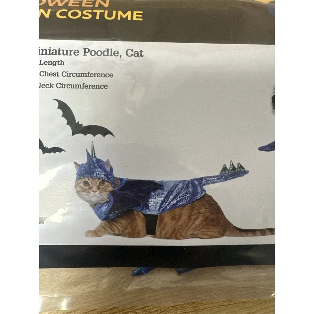 Dragon Costume For Cat Or Dog Vibrant Life Pet Halloween Size XS 5-10 Lbs